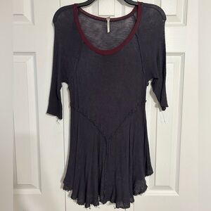 Free People Asymmetrical Ruffled Tunic